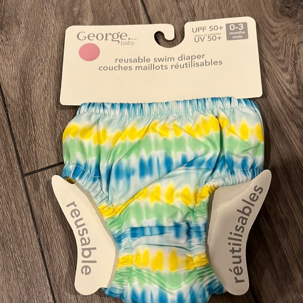 NWT reusable swim diaper size 0-3 months